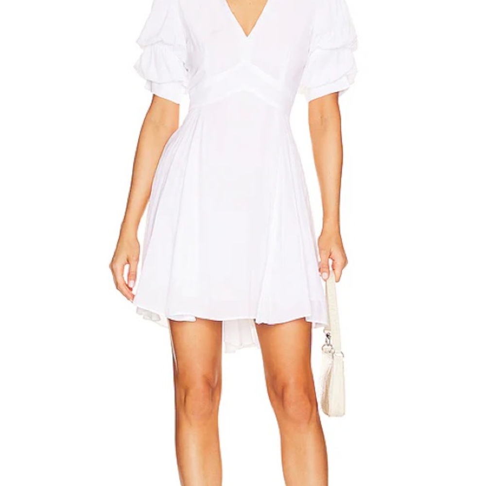 1. STATE Tiered Bubble Sleeve Dress